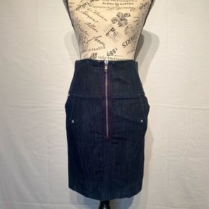 le Chateau Denim Pencil Skirt Size 1/2
